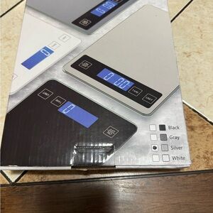 Digital Kitchen Scale - Black, Gray, Silver, White